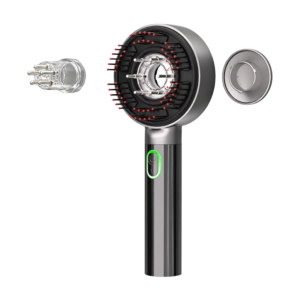 OLYX massager with its serum reservoir separated